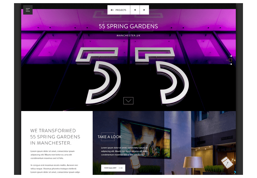 Bearvoligon created the website for construction company ARCO to present their services
